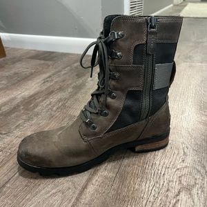 Emelie Conquest Sorel Moto Boots